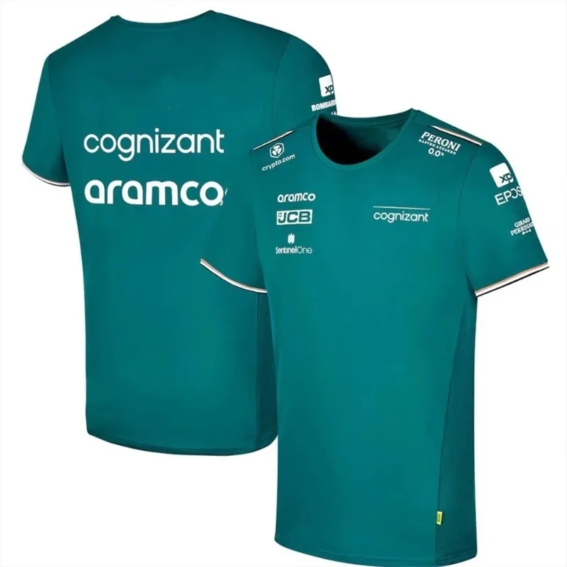 Hot Aston Martin 2023 F1 Team T-shirts  Spanish Racing Driver Fernando Alonso 14 And Stroll 18 Hot Sale 3D Kids T-shirts