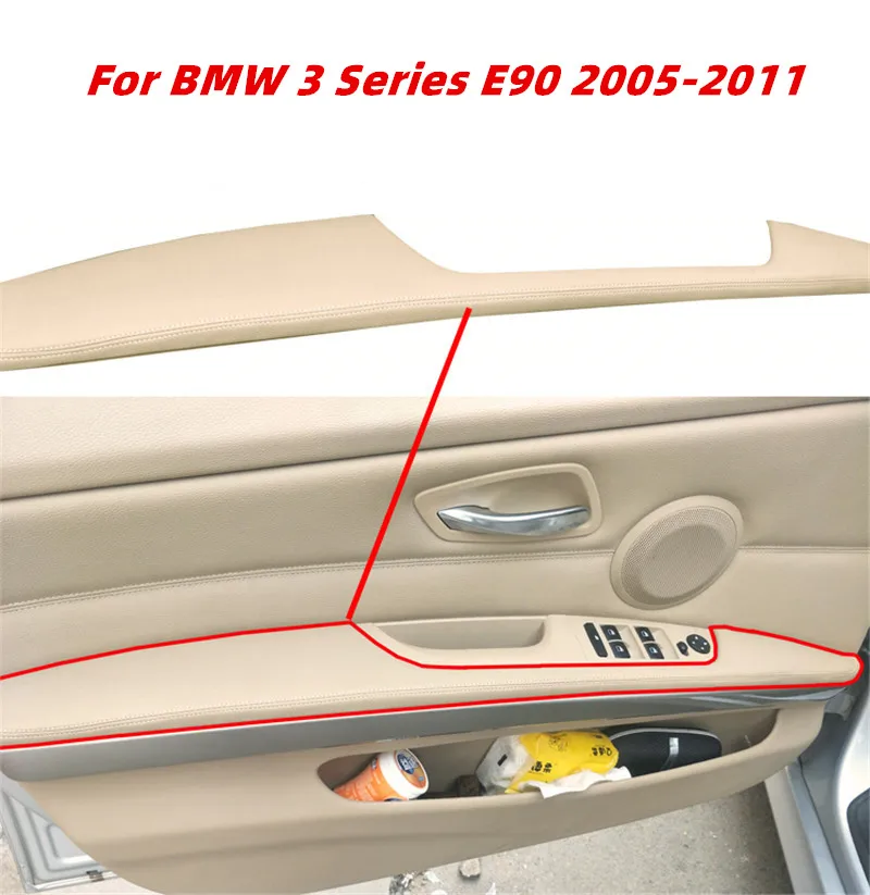 Auto links vorne Türgriff Fahrtür Armlehne Panel Leder verkleidung Abdeckung für BMW 3er E90 325i 2015-2018