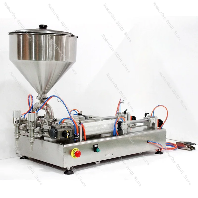 Customized Liquid Filling and Horizontal Machine， Pneumatic Double-head Paste Filling fool， Honey Yogurt Packing Machine