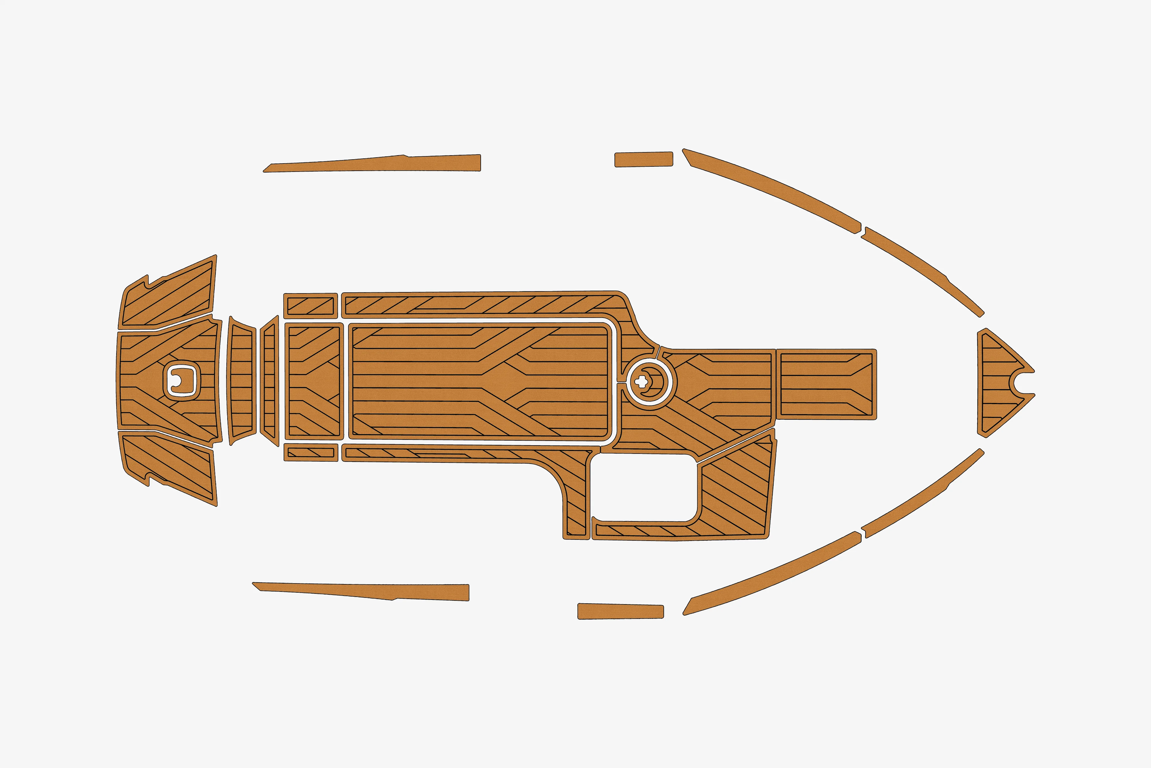 

2015-2017 AXIS T23 1/4 дюйма, 6 мм, пенопласт EVA, нескользящий морской настил из тикового дерева, морской коврик 1,3ek, водный ковер, морской пол