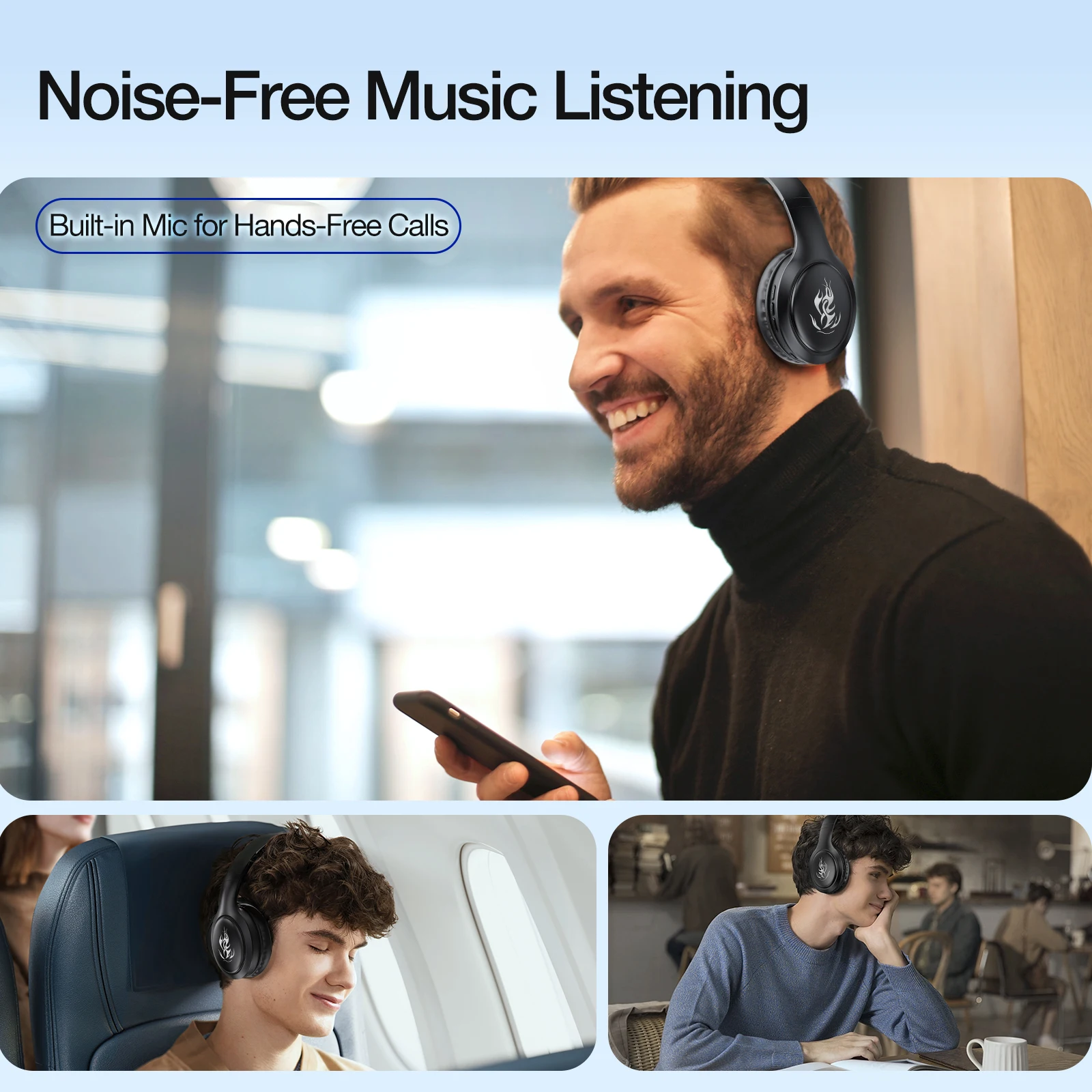 1HORA لهب سماعة رأس بخاصية البلوتوث AUT202 فوق الأذن HiFi سماعة ستيريو تصميم قابل للطي HD دعوة صحيح سماعة الألعاب الرياضية اللاسلكية