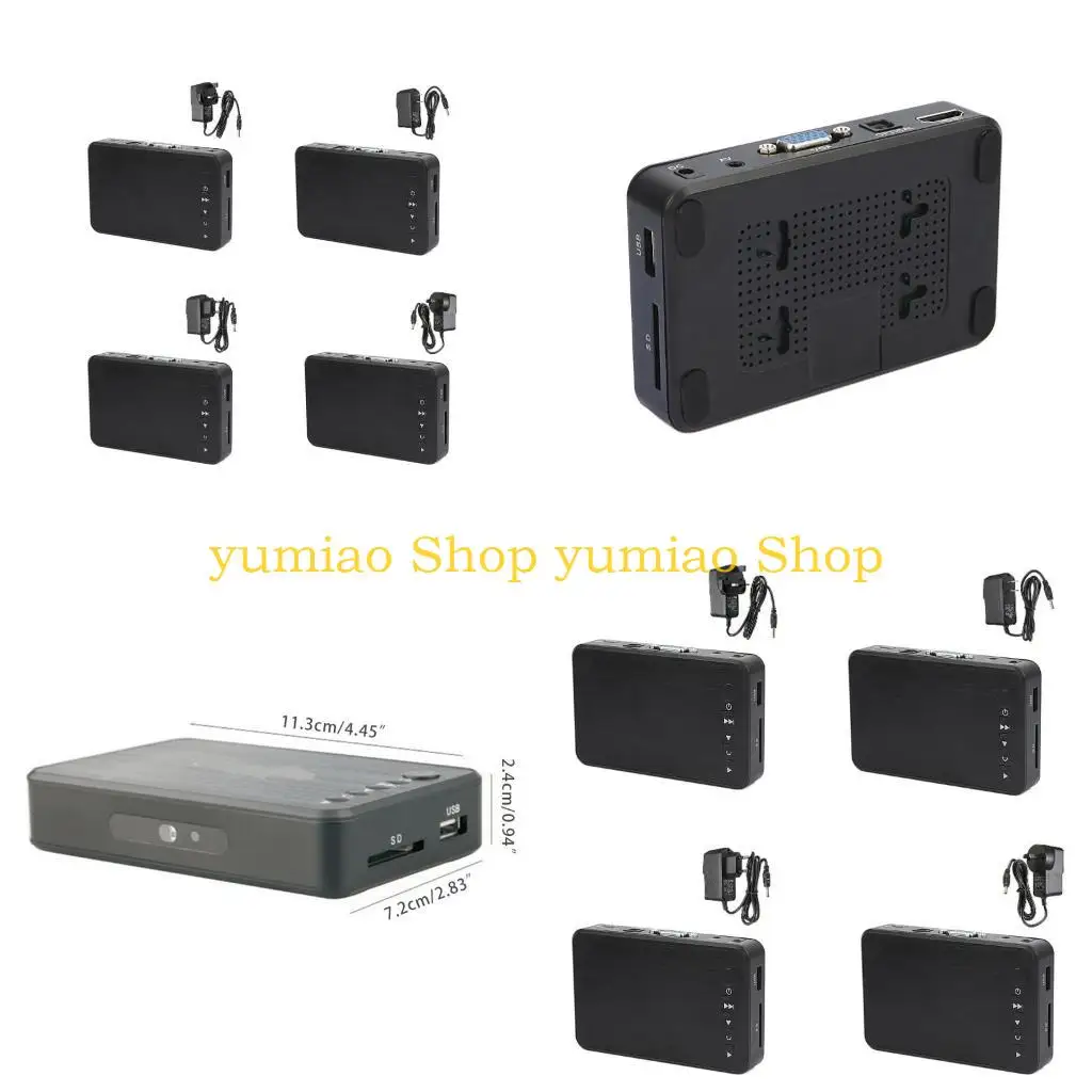 587B Durable 1080P Media Player  Output MP4 Player Video Photo Music