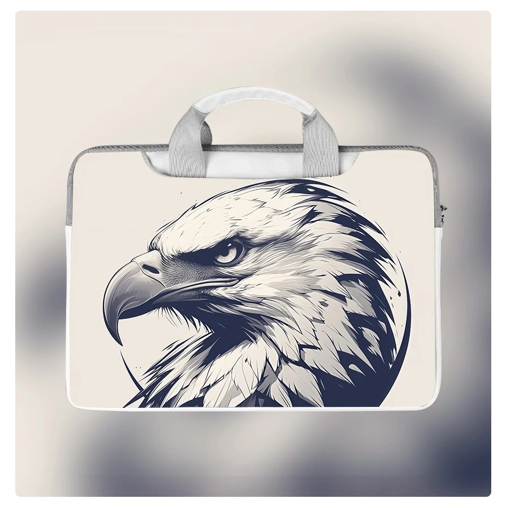 

Милая сумка для ноутбука с изображением орла, 13, 13.3, 14, 14.6 дюймов, водонепроницаемая, ударопрочная, с мягкой плюшевой подкладкой, сумка-кроссбоди для ноутбука/планшета, подарок