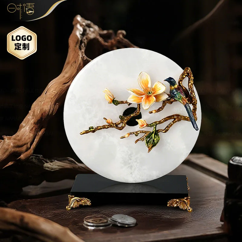 Zml ornament new chinoiserie tv cabinet entrance home decoration housewarming gift