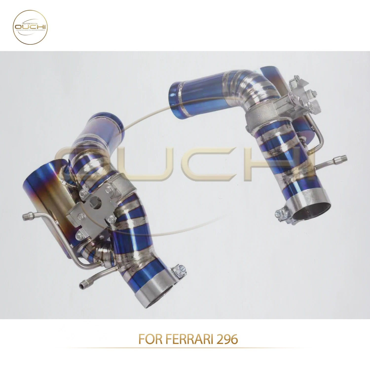 

OUCHI Factory Direct Sales Titanium Alloy Simple Exhaust for Ferrari 296 Catback With OEM Valve Easy Installation