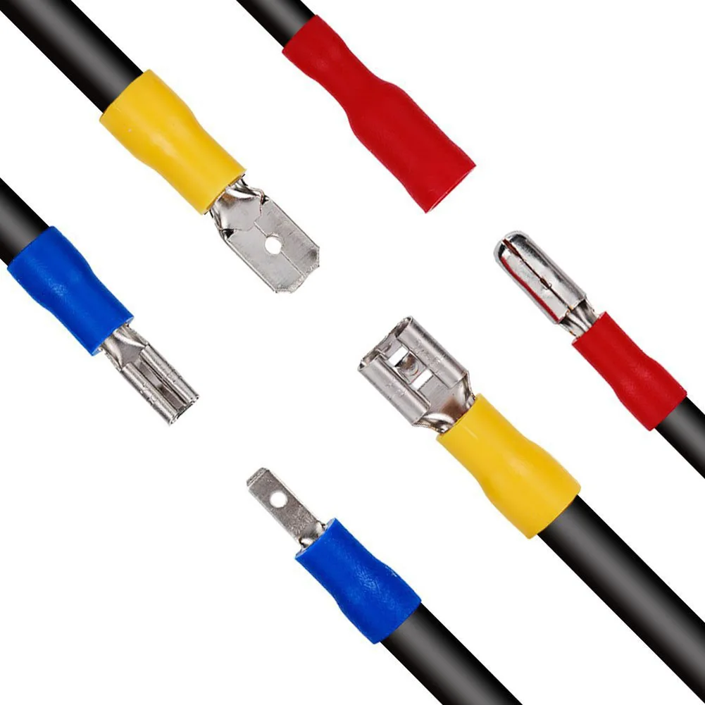 Automotive Crimp Connector Kit 678PCS with Assorted Insulated Terminals and Heat Shrink Tubing for DIY and Professional Use