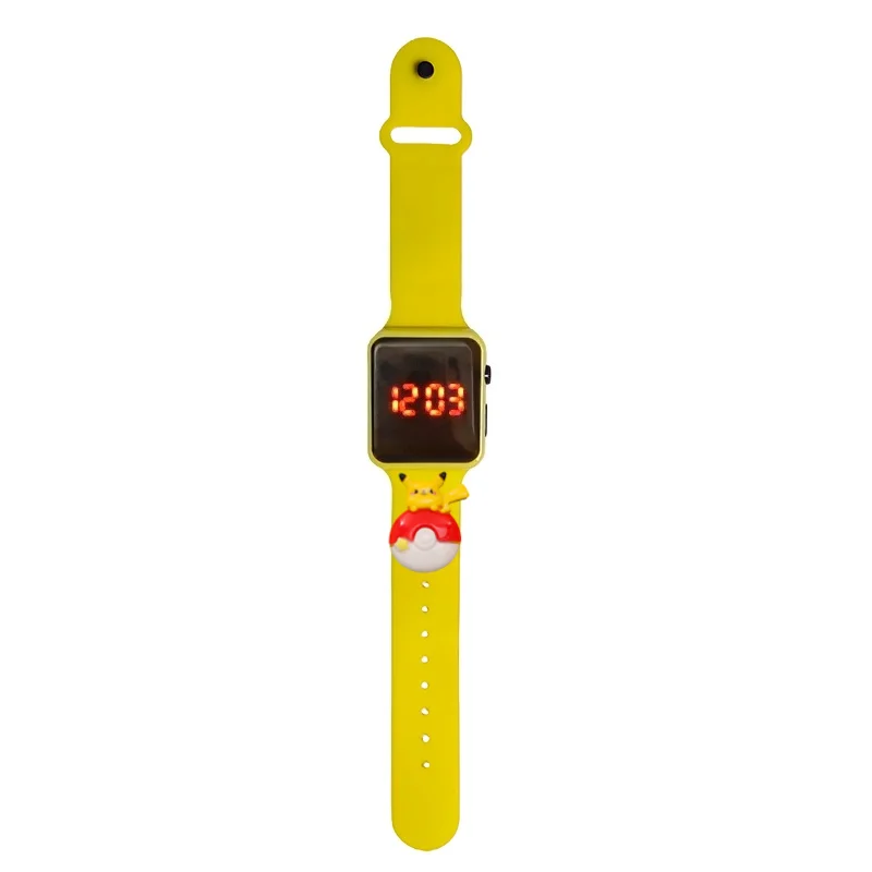 Pokemon Pikachu Children Watch Cartoon Fashion Watches Electronic Digital LED Display Watches Waterproof Holiday Gift Kids Watch