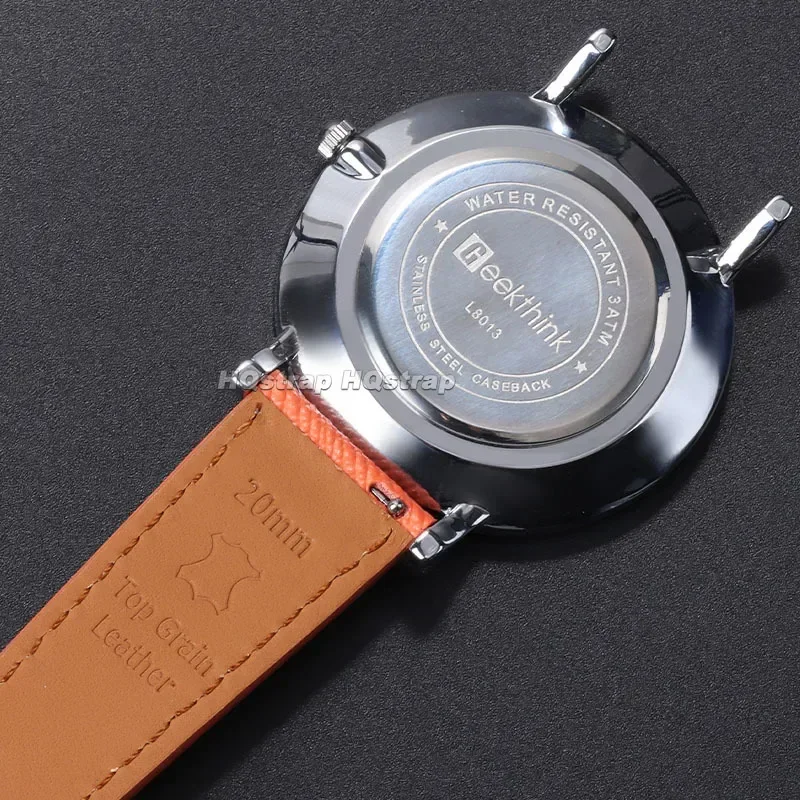 セイコー用レザークイックリリースストラップ,スポーツブレスレット,防水,交換用ユニバーサルブレスレット,18mm, 20mm, 22mm