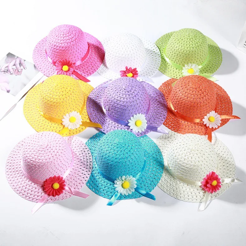 

Children's Sun Protection Hats Summer Outdoor Cute Breathable Primary School Straw Cap Fashion Baby Going Out Sun Protection Hat