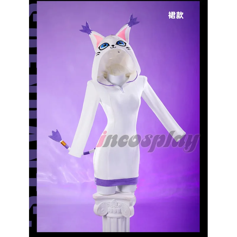 

Черный костюм для косплея Тейлмон, униформа из игры Digimon, одежда для Хэллоуина, карнавала, вечеринки, Рождества, ролевых игр