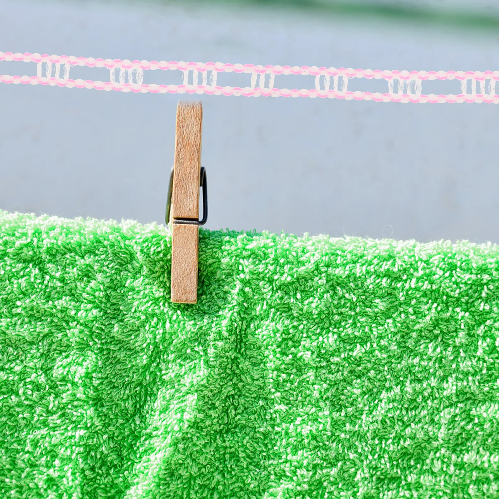 

2pcs Clothesline Outdoor Thickened Windproof Lightweight for Camping Travel Drying Socks Coats Hiking