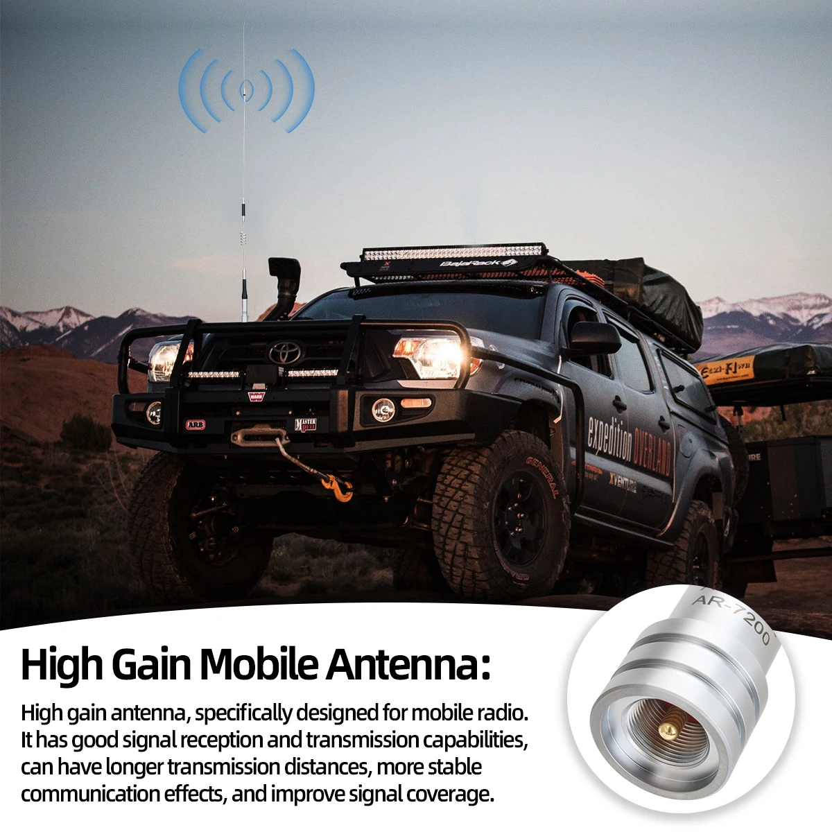 ABBREE AR-7200 Radio móvil doble banda VHF UHF - imagen 2