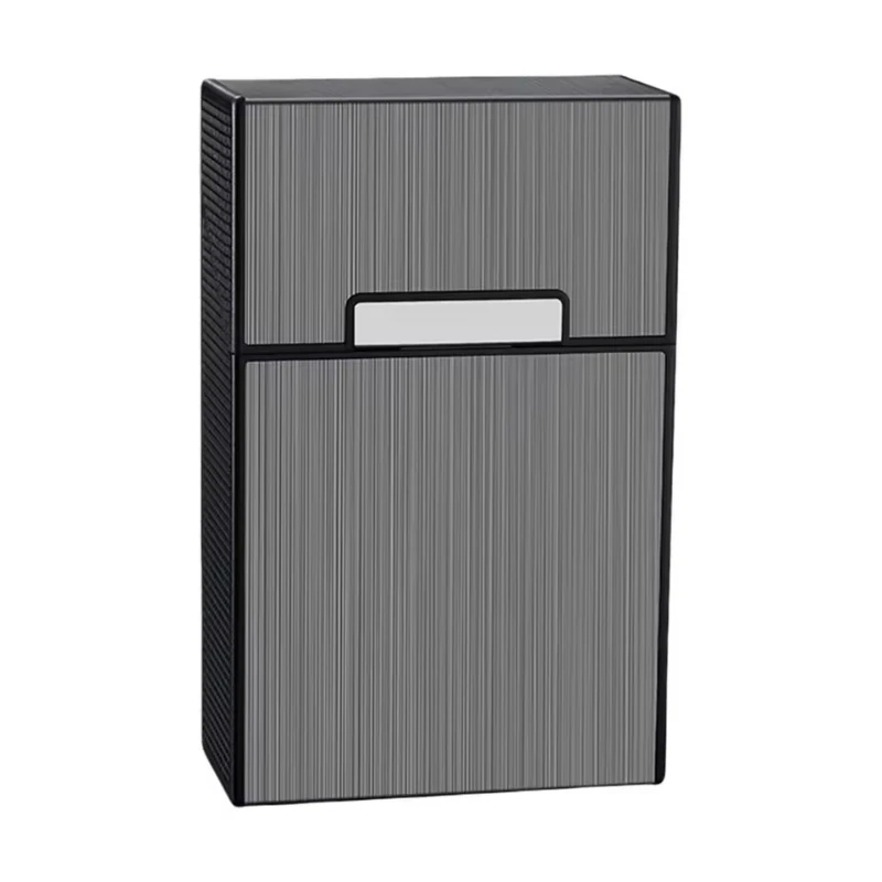 Smoking Accessories Men Lady Gift Cigarette Storage Container Case Aluminum Tobacco Holder Pocket Box Magnetic Button