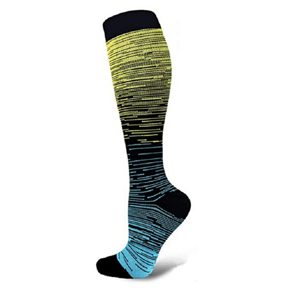 

3Pairs Compression Socks for Men Women Long Socks for Sports Moisture Wicking Sweat Absorbing Elastic Stockings Running