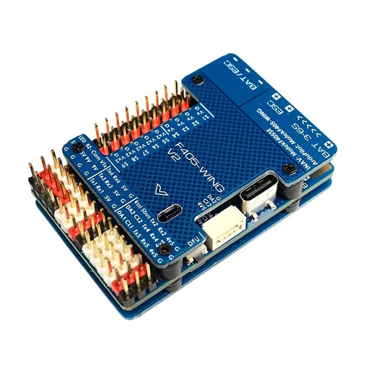 実用的な F405 WING V2 フライト コントローラー 3-6S 内蔵 Baro OSD ブラックボックス ArduPilot INAV RC 固定翼飛行機モデル用