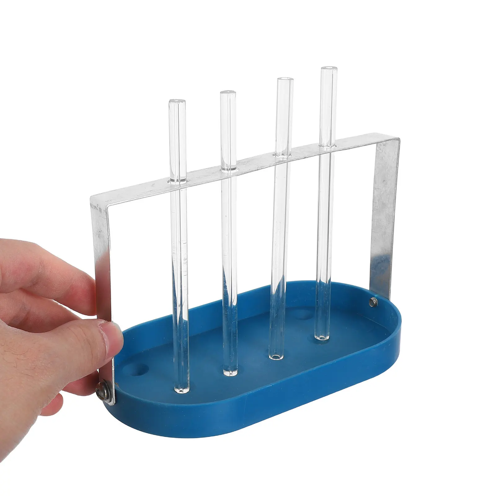 1Set Capillary Action Experiment Set Multi-Size Capillary Tubes Support Rack Classroom Experiment Equipment Science Physics