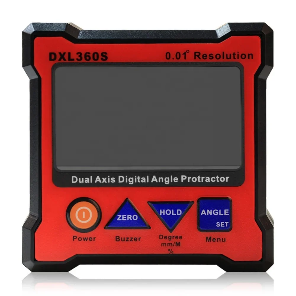 DXL360S Angle Ruler Inclinometer Dual Axis Level Measure Box Digital Protractor Digital Inclinometer