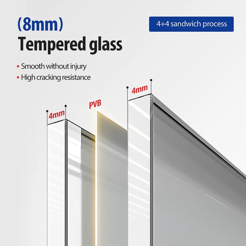 Porta de chuveiro de banheiro de 56- 60 polegadas de largura x 70 polegadas de altura, porta de vidro com vidro temperado 3C transparente de 5/16 polegadas (8 mm), processo de fixação, ferragens de aço inoxidável, níquel escovado