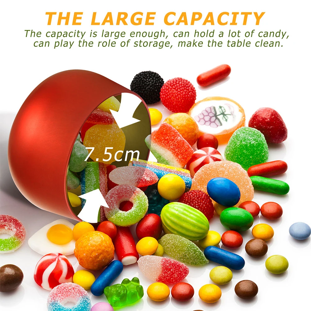 

12 Pcs Candy Tea Storage Container Tinplate Round Jars Airtight Lid Gift Box Craft Can Cookie Containers Tea Canister