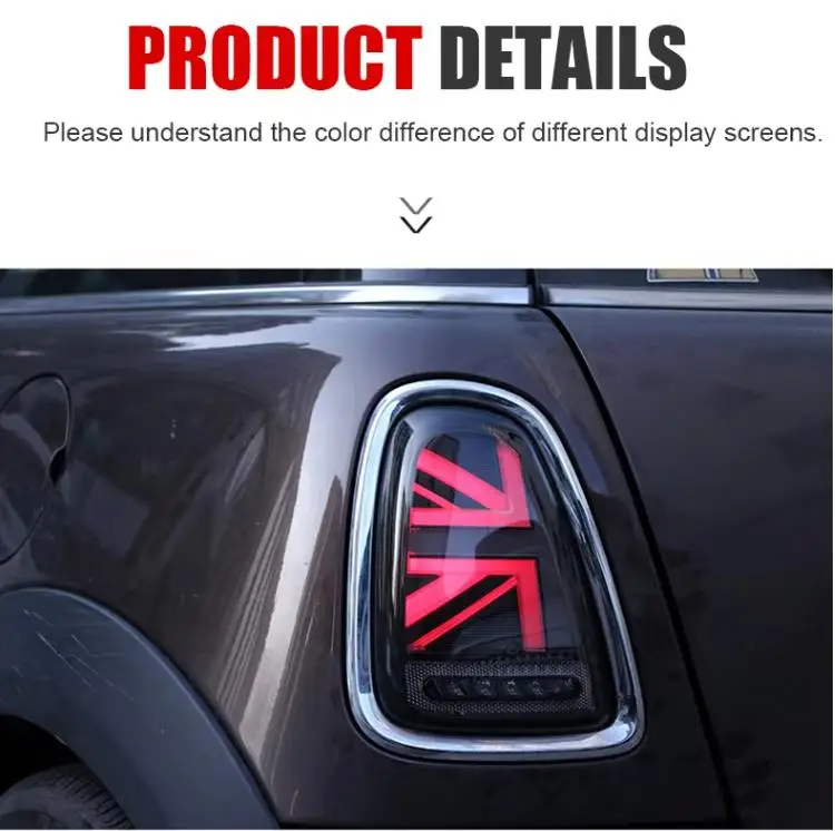 R56 Union Jack Taillights Tail Lamp Turn Signal Light for Bmw Mini R56 07-10/11-13