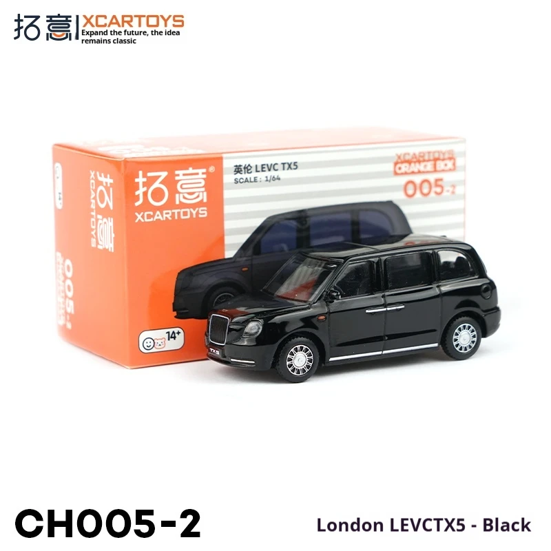 XCARTOYS Miniature alliage modèle de voiture jouet 1/64 Geely britannique LEVC TX5 noir Railed moteur voiture Non-télécommande véhicule jouet