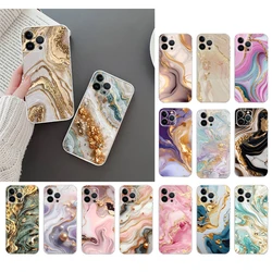 Pink Gold marble Phone Case For iPhone 17 Pro Max Air 17 16 15 14 13 Pro Max 15 16 Pro 15Plus