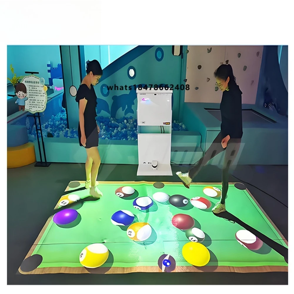 All-In-One Outdoor Interactive Floor Projection Game Mobile Multiplayer Coin Operated Advertising Equipment Experience