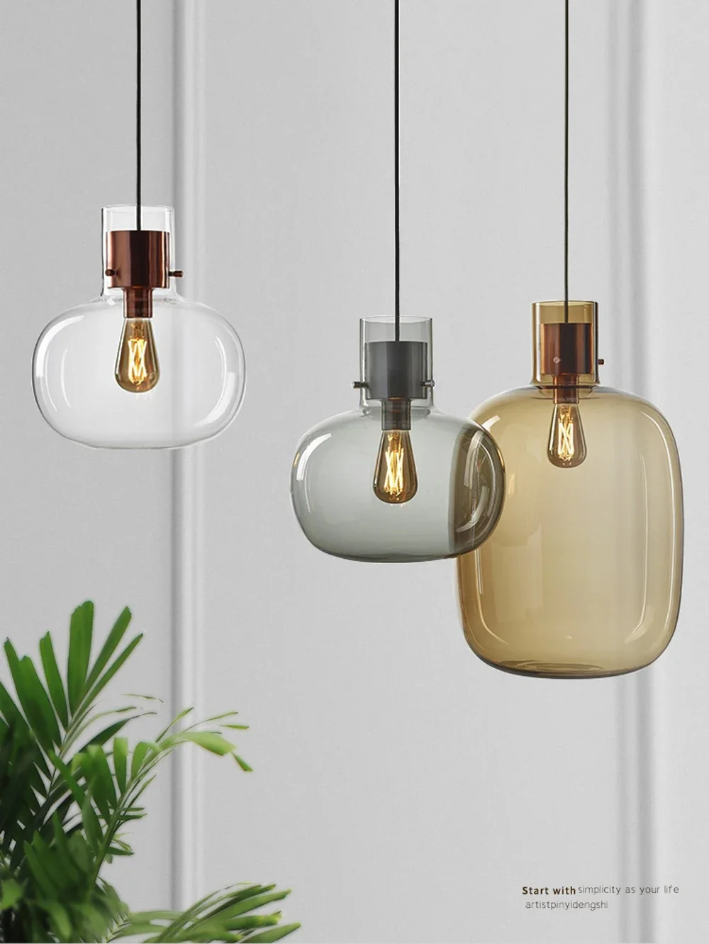 Vintage Glass Led P…