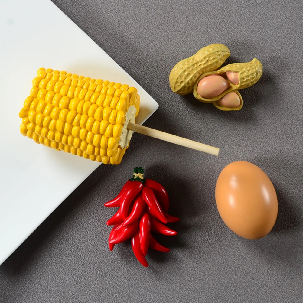 

2Pcs Corncob Fridge Magnet Sticker Decorative Fridge Decor Safe Sturdy Long Lasting Use Kitchen Decoration Souvenir Gift