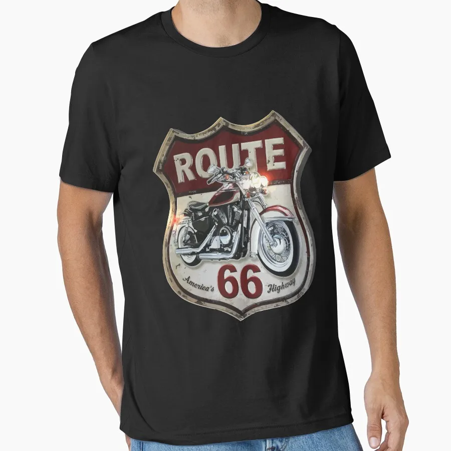 

0405 Historic Route 66 US Mother Road travel Gift t shirt America Highway Graphic clothes All size Tops