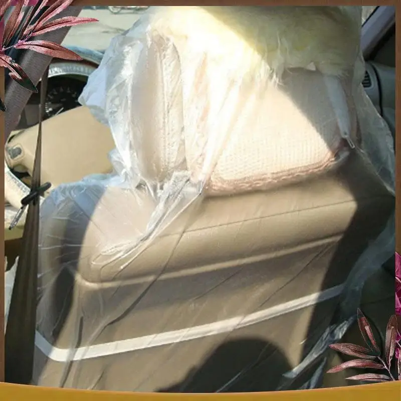 

AB59-50 шт./компл. автомобильное пластиковое сиденье, обслуживание автомобиля, красота, одноразовый автомобильный чехол для автомобильного сиденья, пыль и грязь