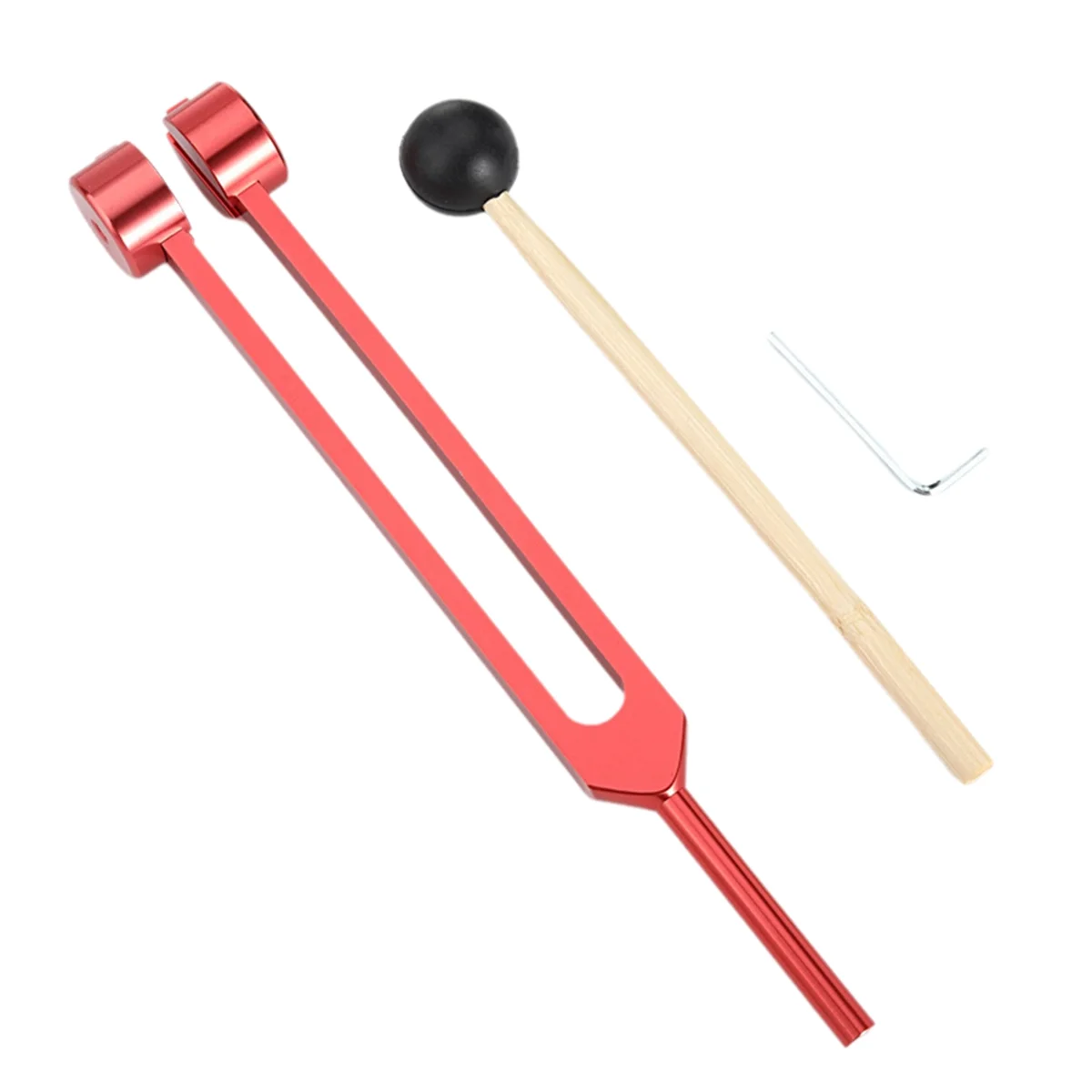 

B74A Healing Chakra 128 Hz Tuning Fork Set Aluminium Alloy Sound Therapy Bio-Acoustic Tuning Fork Colorful Adjustable Red