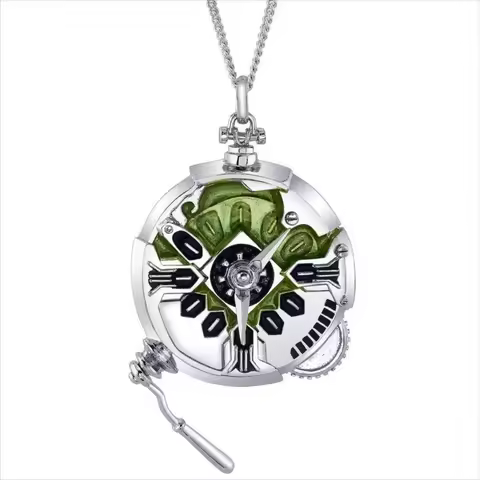 Arcane: League of Legends Ekko Stopwatch Necklace Pendant Jewelry Game Peripherals Cosplay Cartoon Accessories Niche Gifts