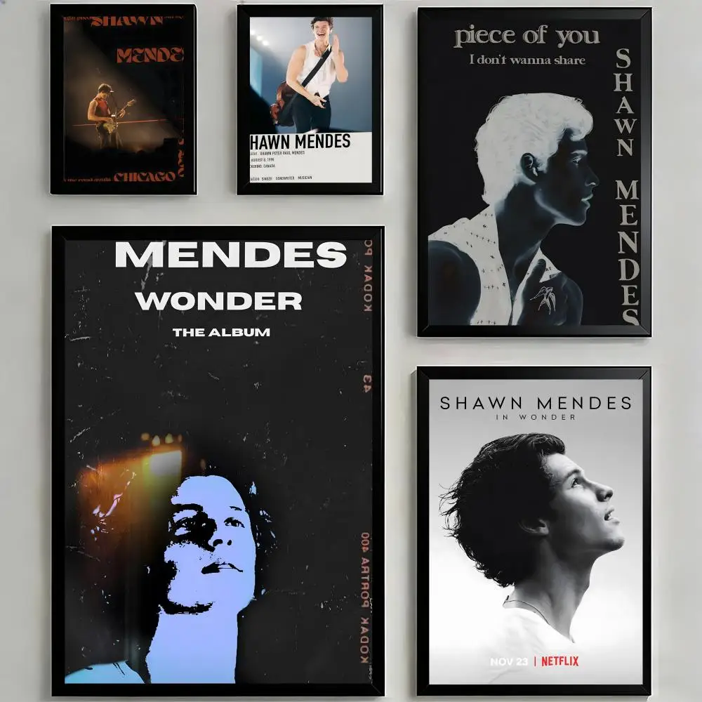 Poster Sticky HD Quality Wall Art Retro  For Home Room Wall Decor S-Shawn MendesS