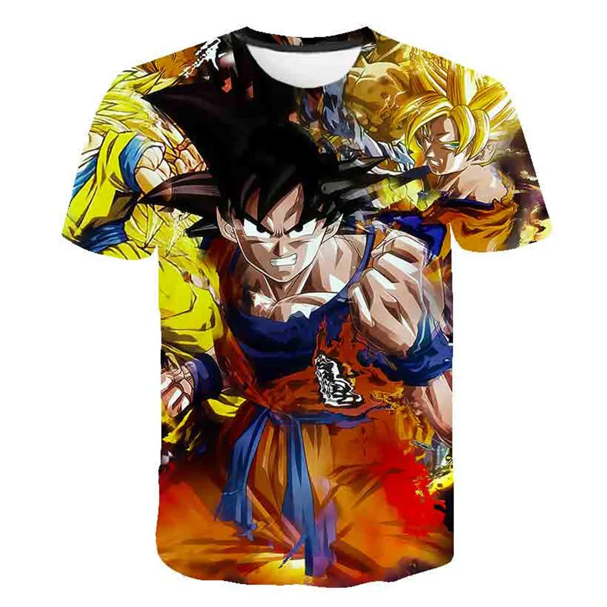 

2025 Dragon Ball Hot New Summer Man T-Shirt Cartoon Japanese Anime Casual Short Sleeve Children 3D Print Cosplay T-Shirt Tops