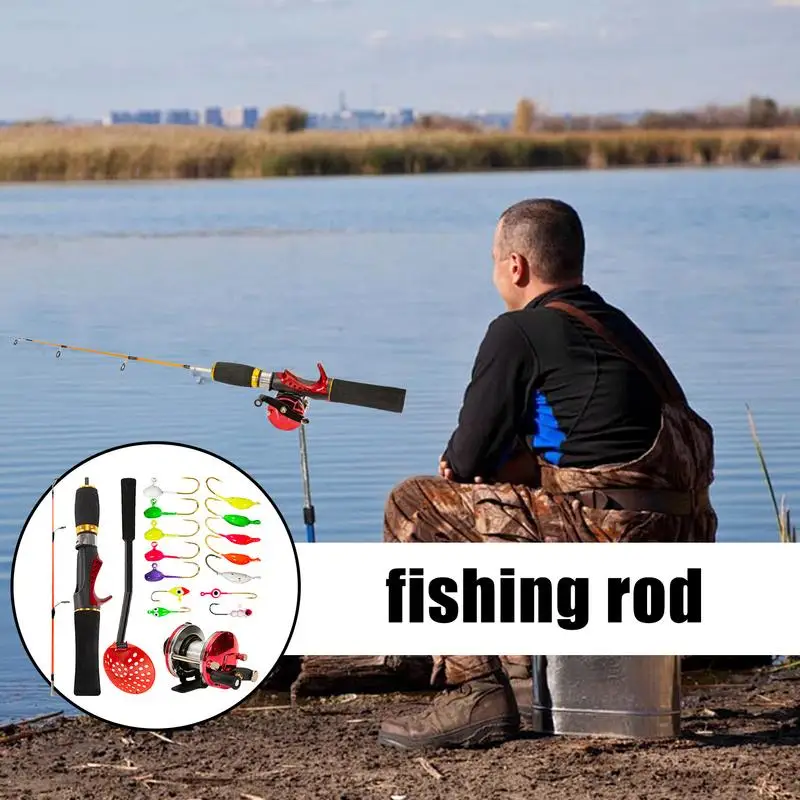 

Rod And Reel Combo Telescoping Fishing Gear Kit Complete Portable Baitcast Accessories Smooth Casting Fish Gear For Beginner