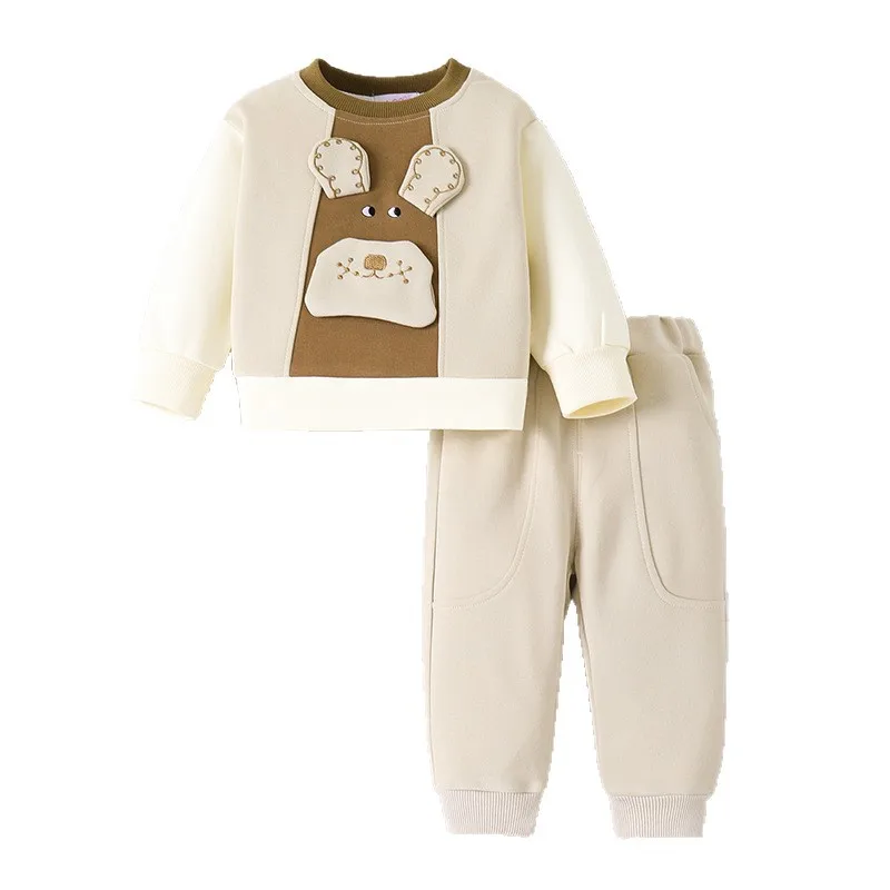 

New Spring Autumn Baby Girls Clothes Suit Children Boys Long Sleeved T-Shirt Pants 2Pcs/Sets Kids Clothing Infant Tracksuits