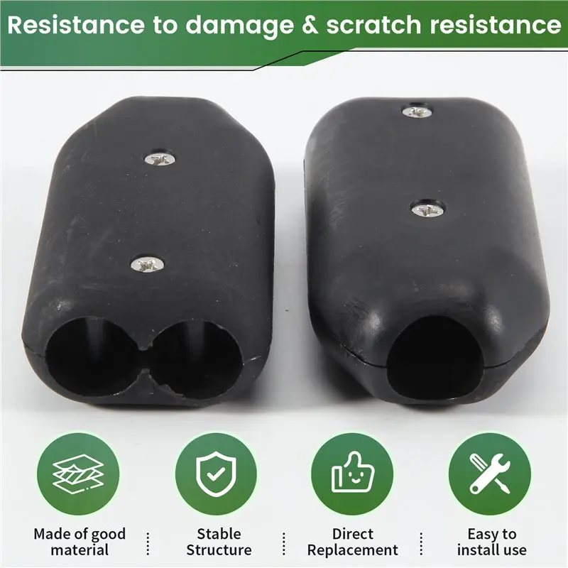 ABGG-4 Pcs 5/8 Inch Rope Clamps Large Reusable Rope Clamp Black Plastic Rope Connector Clamp Suitable For 11-12 Mm Nylon Rope