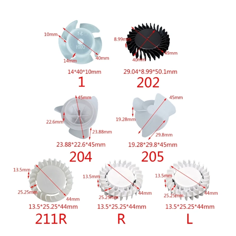 Pale della ventola turbofan a 24 pale per sostituzione degli accessori turbofan per controllo della velocità