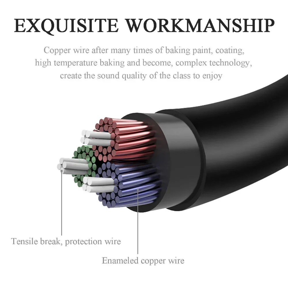 Запасной кабель-удлинитель OFC для наушников