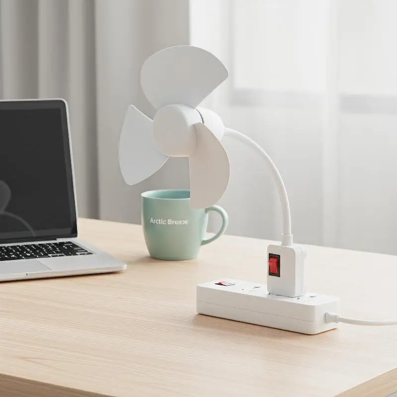 Efficient 5W Small Cooling Fan for Home Ceiling and Desktop Use in Kitchen Bedroom