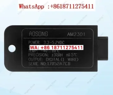 2 PCS AM2301 Temperature and Humidity Sensor Module Aosong Fully Calibrated Digital Output Single Bus AM2301A