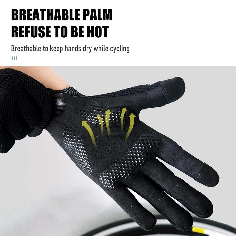 ThinkRider Cycling Gloves Winter Full Finger MTB Bike Bicycle Sports Gloves Men Women Knitted Gym Motorcycle Gloves