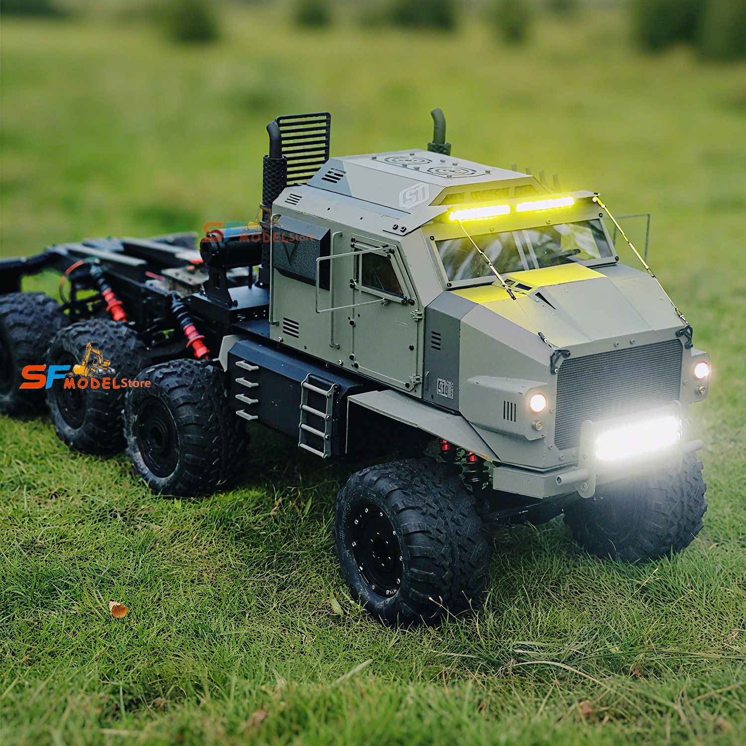 Camioneta Todoterreno ST8 1/8 RC, Auto de Escalada Todoterreno RTR con Sistema de Iluminación, Cabrestante, Modelo de Auto a Control Remoto de Alta Gama, Juguete para Niños