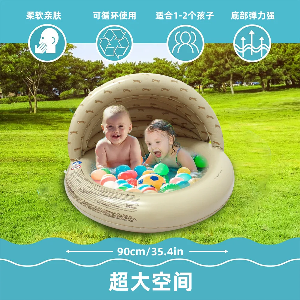 สระว่ายน้ํา Rafts Inflatable Ride-ons เล่นน้ําสนุกพับโซฟา PVC พอง Lounge ลอยฤดูร้อนสระว่ายน้ําชายทะเลของเล่นชายหาด 90 ซม.