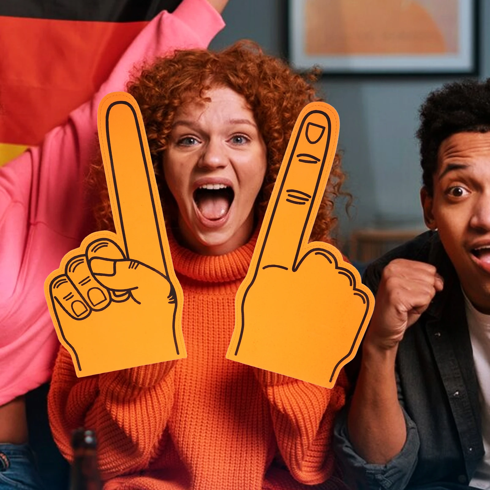 

2 Pcs Cheering Gloves Dodger Foam Finger Hand Cheerlead Sport Mini Hands Cheerleading Cartoon