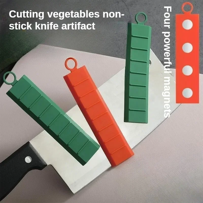 Couteau antiadhésif pour couper les légumes, dieu, cuisine domestique, coupe magnétique en Silicone pour légumes, outils créatifs de cuisine antiadhésifs