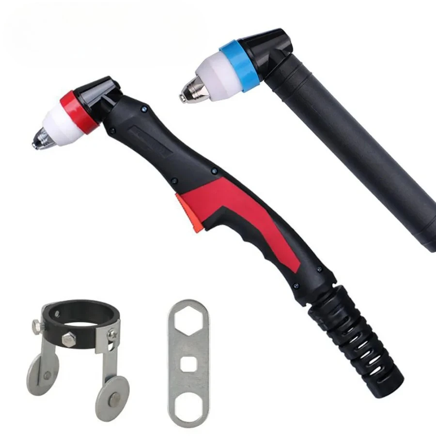 P80 Plasma Cutter Gun Head Body square/ round handle Plasma Cutting Machine Torch Hand Use For Industry Air Cooled LGK-80/100Gun