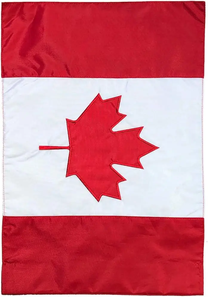 Canada Applique & Embroidered Garden Flag Nationality 12.5 x 18 Briarwood Lane