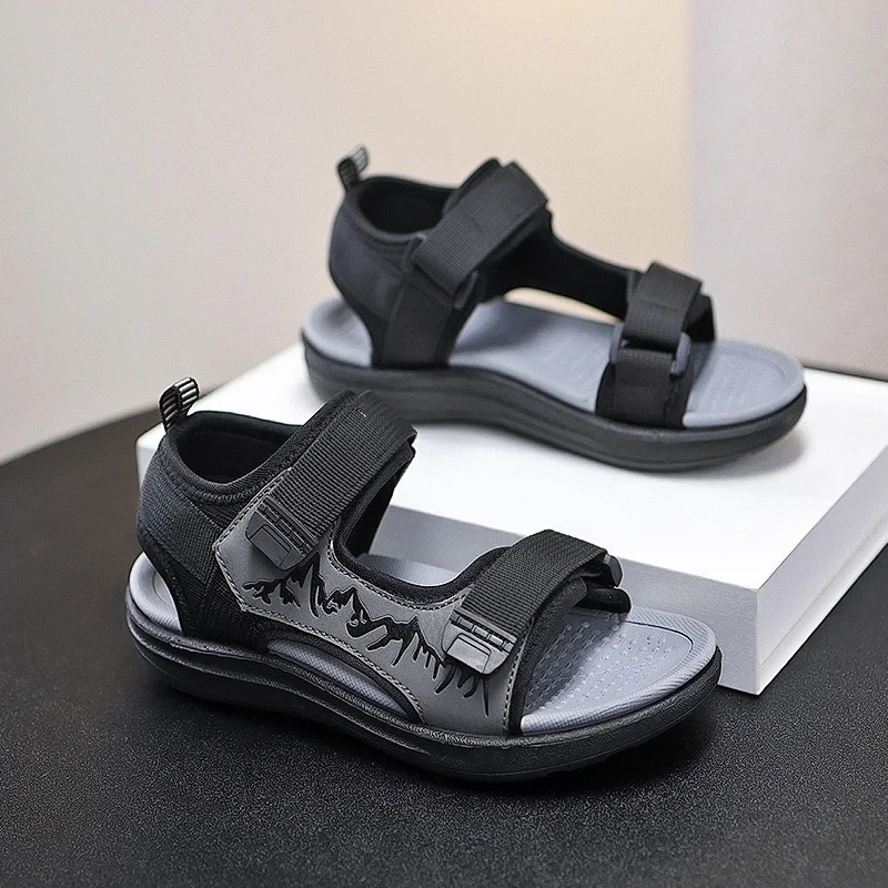 

Summer New Children Sports Sandals Fashion Boy's Beach Shoes Lightweight Kids Non-slip Casual Sandals for Boys 5-12 Years Old